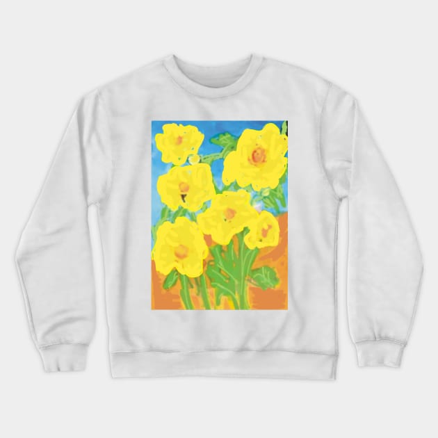 Delightful  Flowers Crewneck Sweatshirt by Sash8140